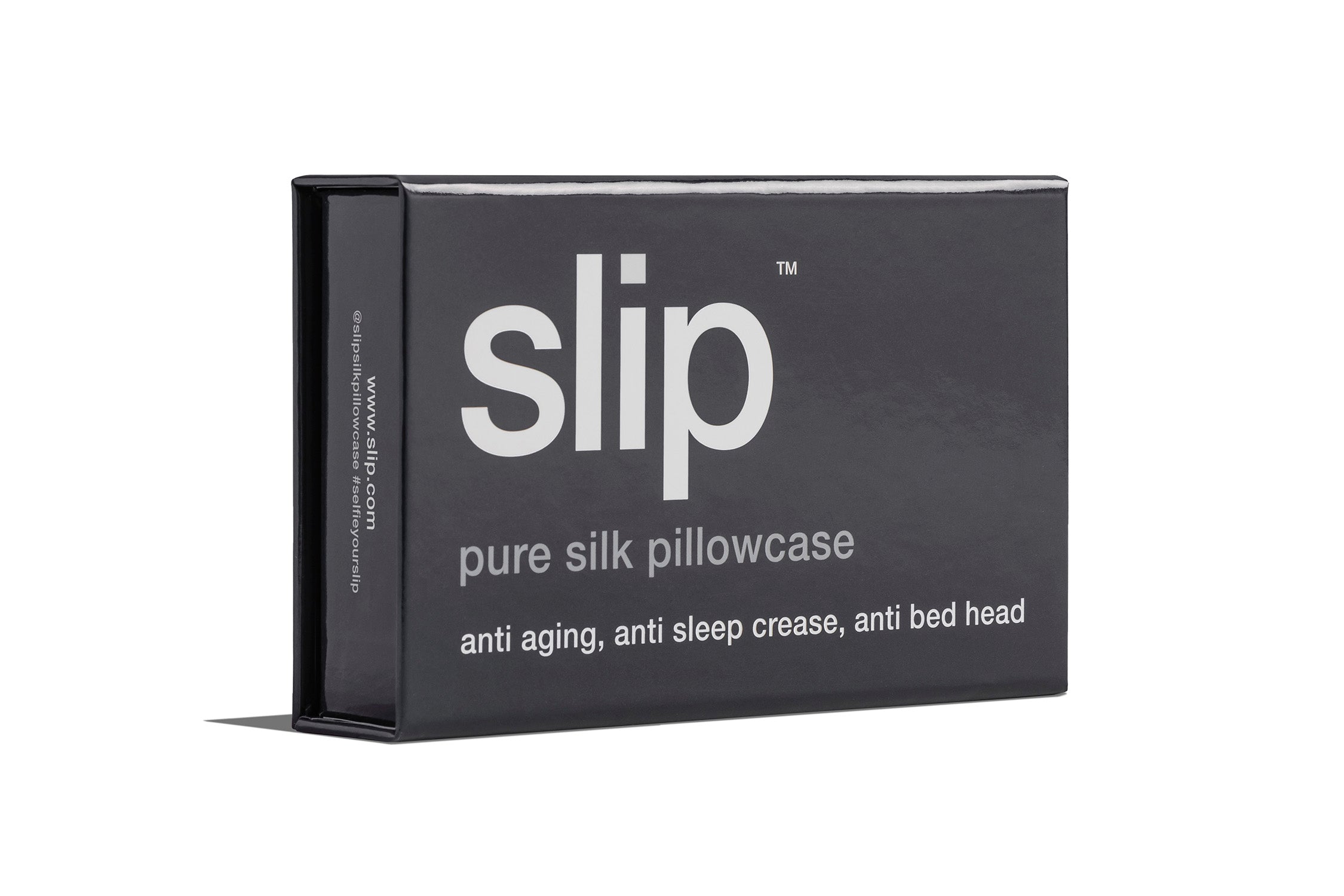 NWOB Slip Pure Silk Pillowcase, Charcoal, store Queen size