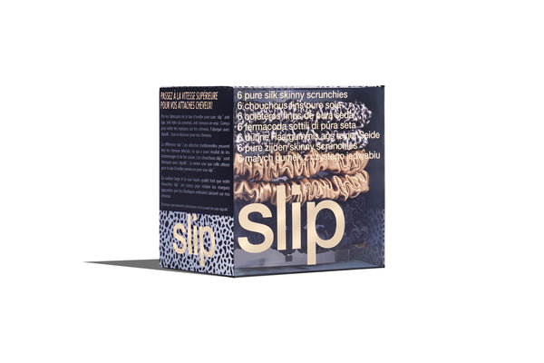 Mixed Leopard Skinny Scrunchies – Slip (US)